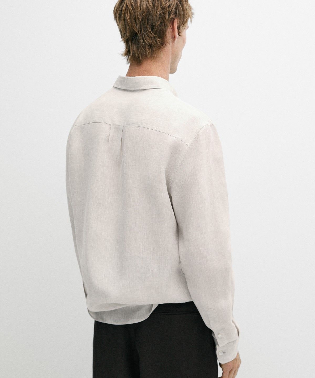 마시모두띠(MASSIMO DUTTI) 100% 린넨 레귤러 핏 셔츠