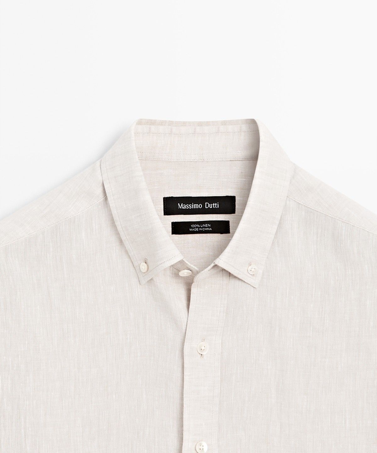 마시모두띠(MASSIMO DUTTI) 100% 린넨 레귤러 핏 셔츠