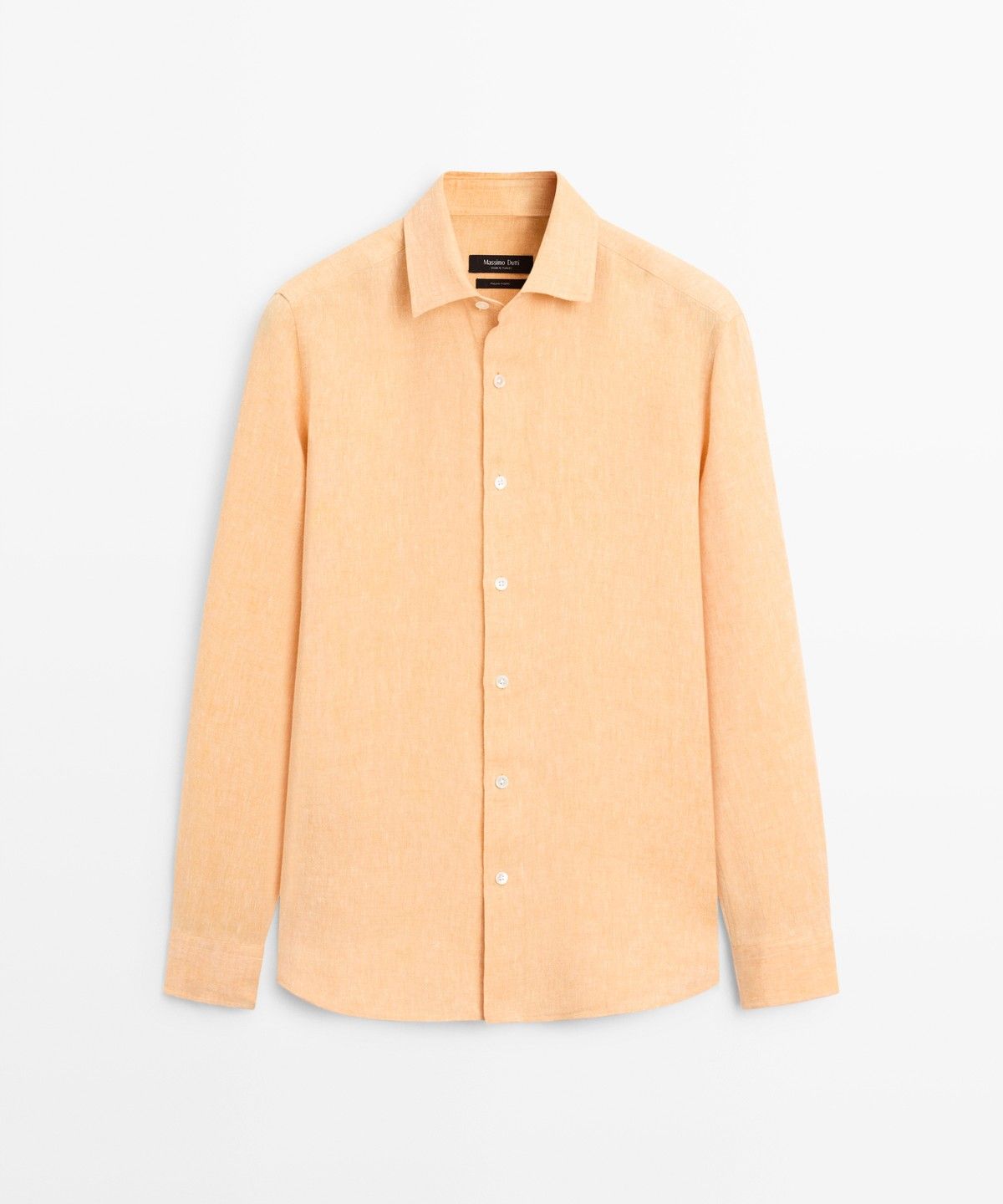 마시모두띠(MASSIMO DUTTI) 레귤러 핏 100% 린넨 셔츠