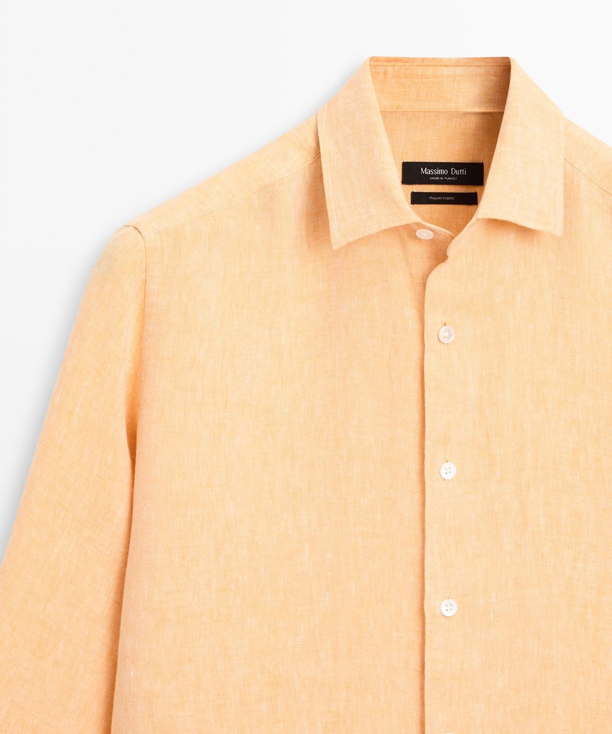 마시모두띠(MASSIMO DUTTI) 레귤러 핏 100% 린넨 셔츠