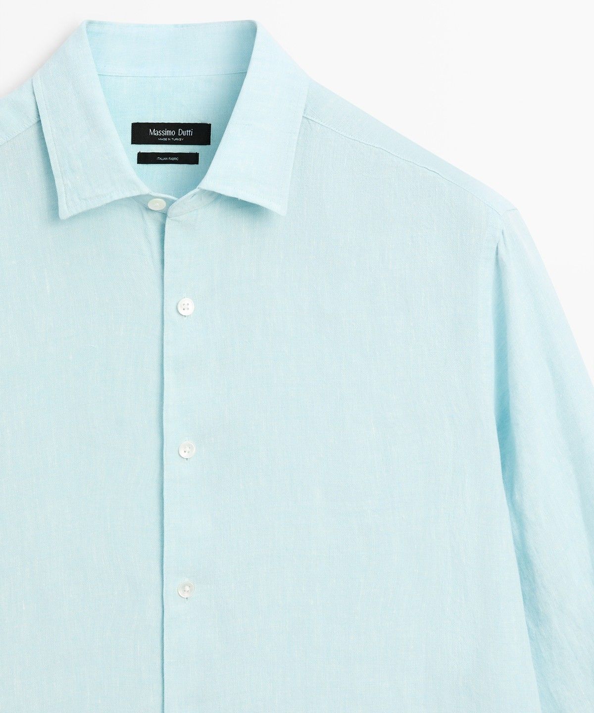 마시모두띠(MASSIMO DUTTI) 100% 린넨 레귤러 핏 셔츠