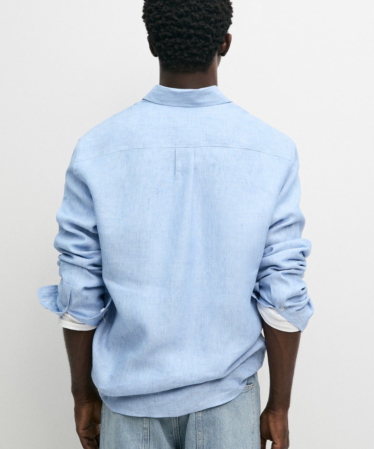 마시모두띠(MASSIMO DUTTI) 100% 린넨 레귤러 핏 셔츠