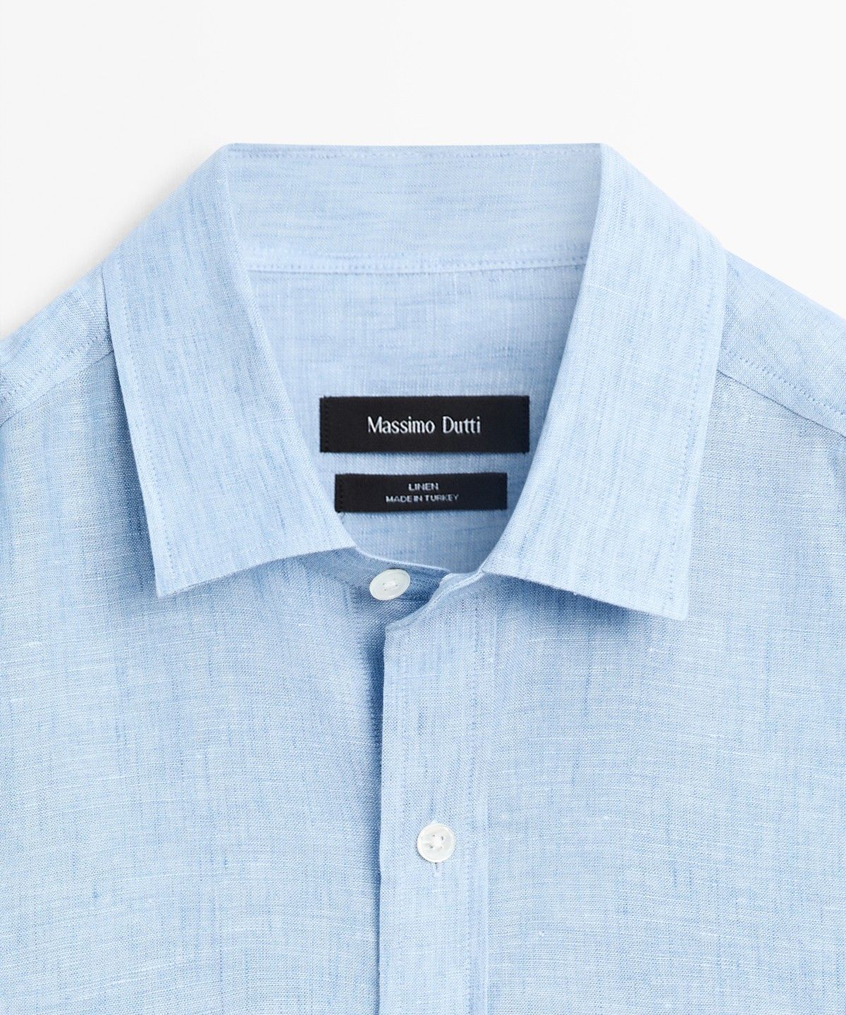 마시모두띠(MASSIMO DUTTI) 100% 린넨 레귤러 핏 셔츠