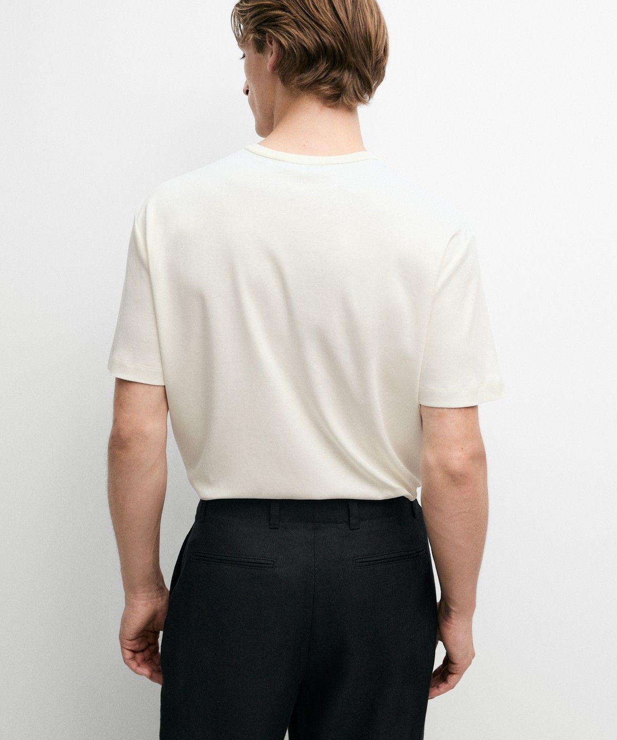 마시모두띠(MASSIMO DUTTI) 100% 코튼 반팔 티셔츠