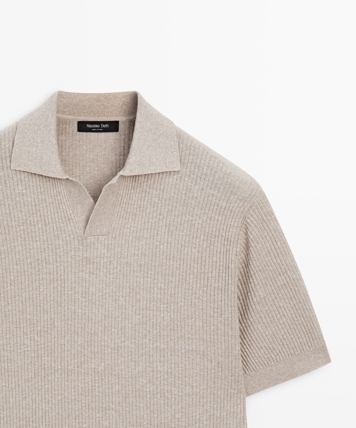 마시모두띠(MASSIMO DUTTI) 코튼 니트 폴로