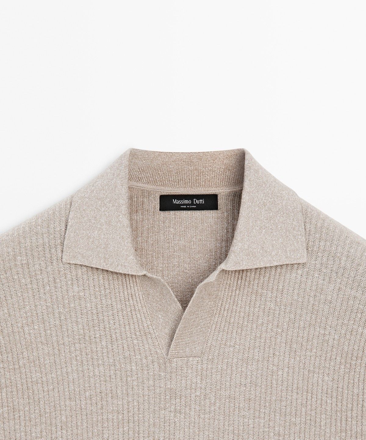 마시모두띠(MASSIMO DUTTI) 코튼 니트 폴로