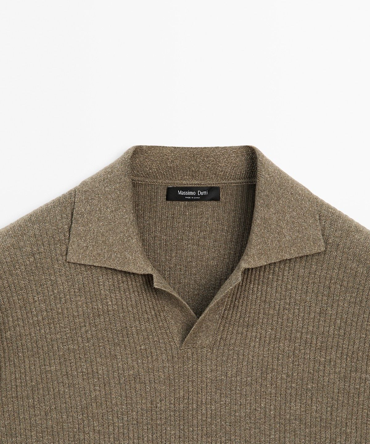 마시모두띠(MASSIMO DUTTI) 코튼 니트 폴로