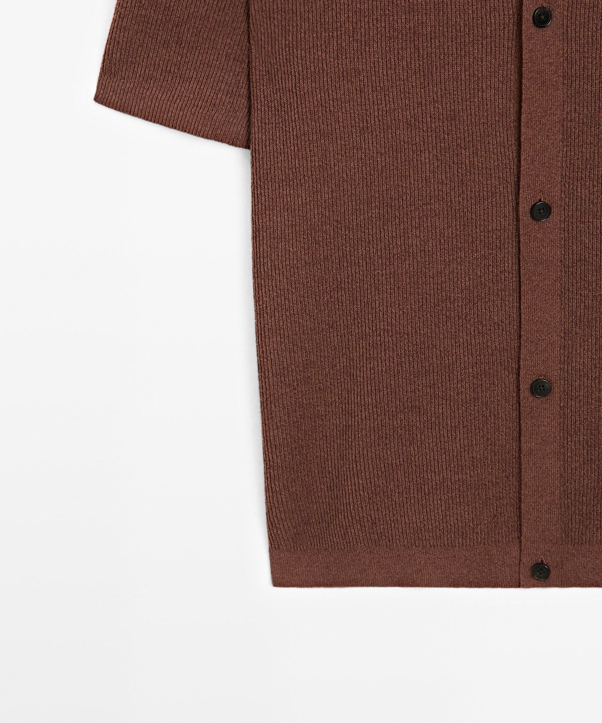 마시모두띠(MASSIMO DUTTI) 린넨 블렌드 니트 셔츠 폴로