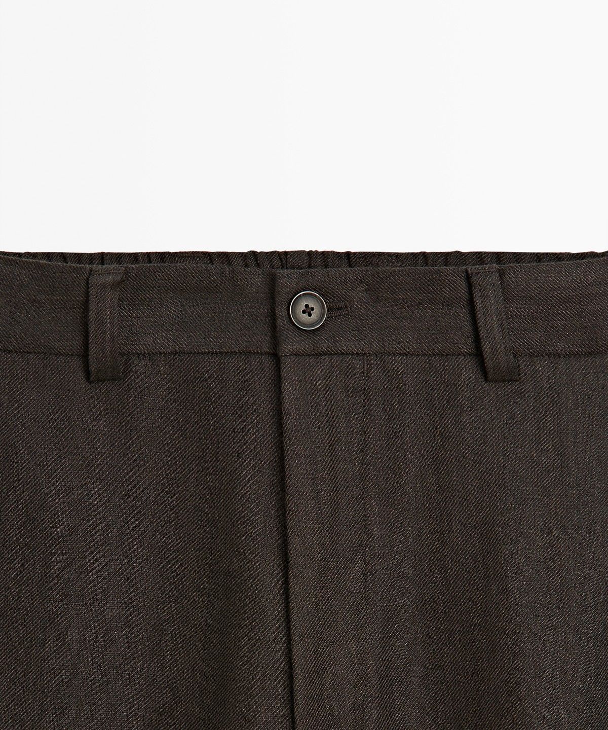 마시모두띠(MASSIMO DUTTI) 100% 린넨 엘라스틱 팬츠