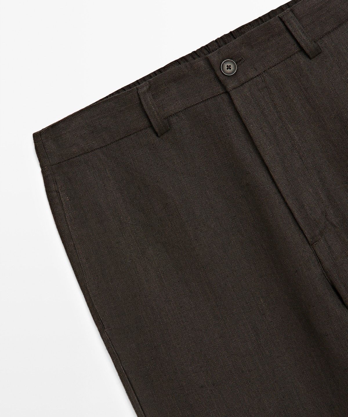 마시모두띠(MASSIMO DUTTI) 100% 린넨 엘라스틱 팬츠