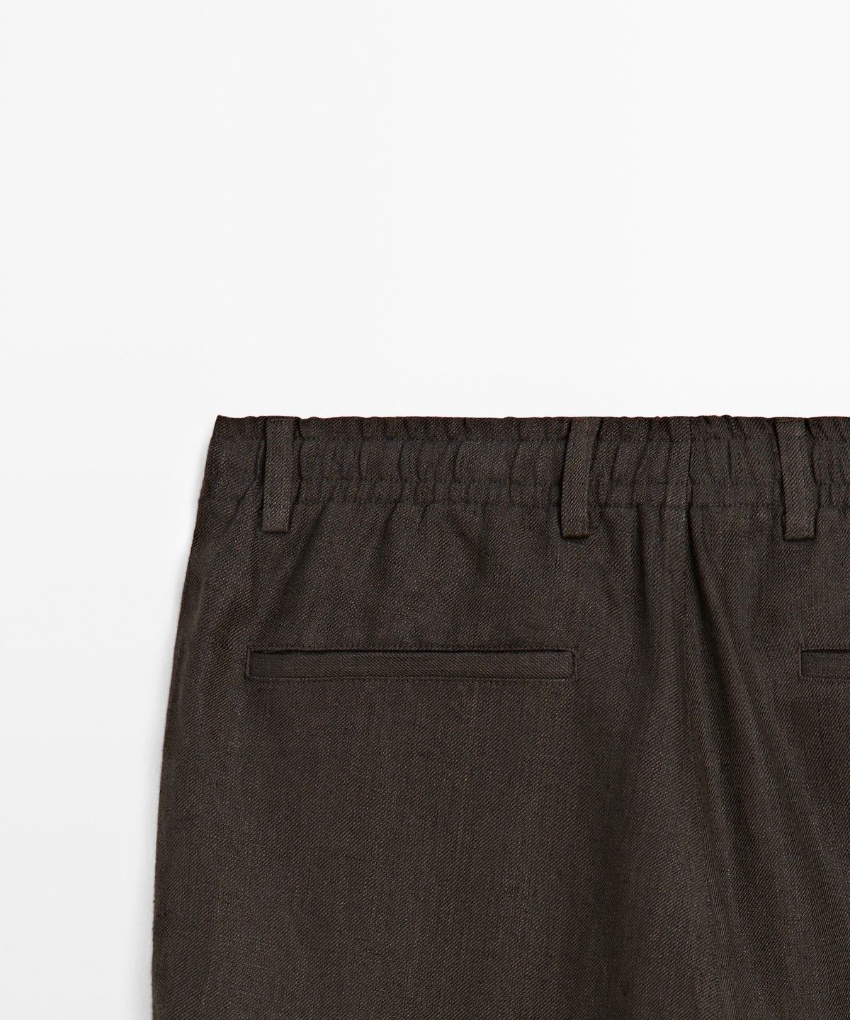 마시모두띠(MASSIMO DUTTI) 100% 린넨 엘라스틱 팬츠