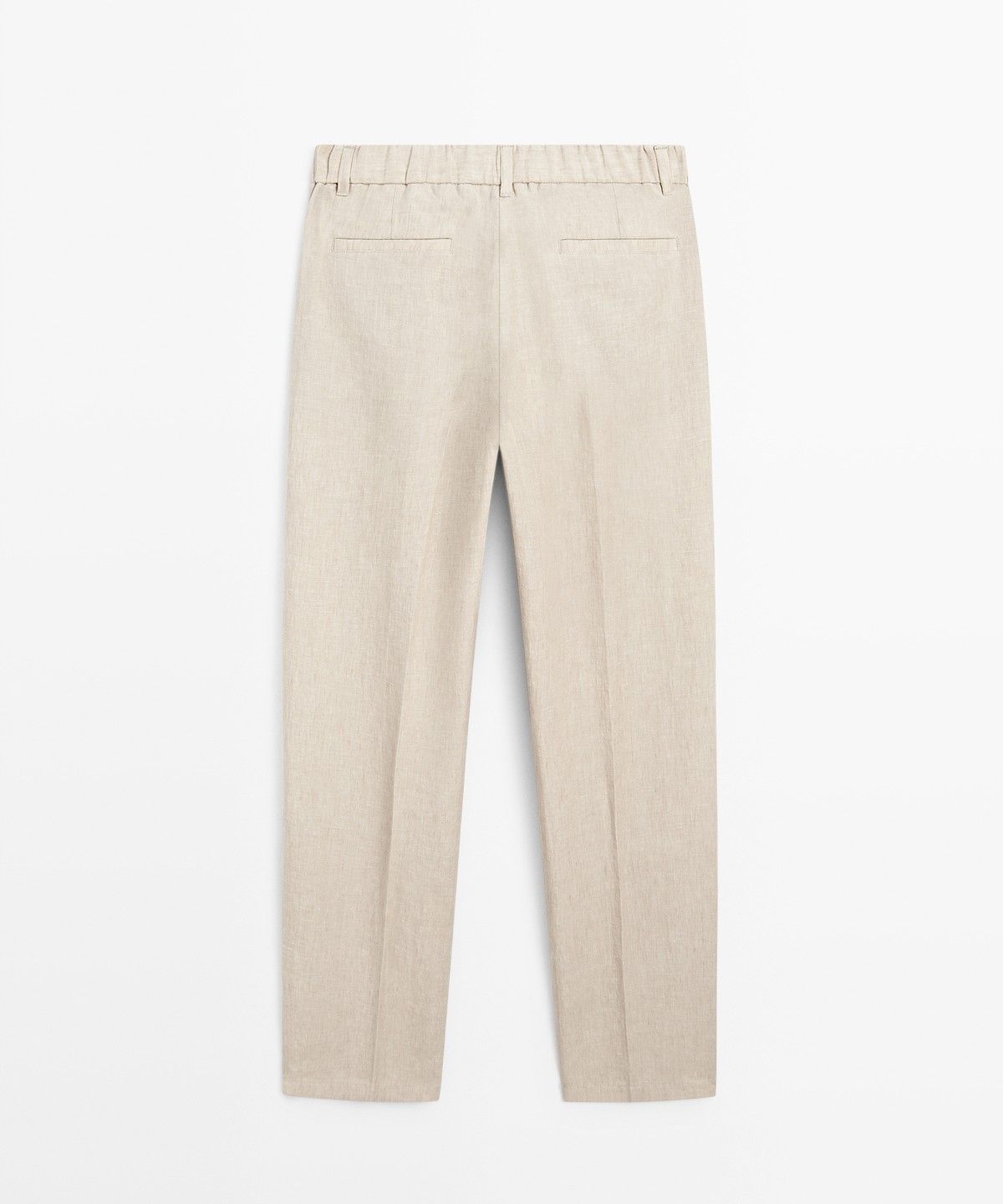 마시모두띠(MASSIMO DUTTI) 엘라스틱 100% 린넨 팬츠