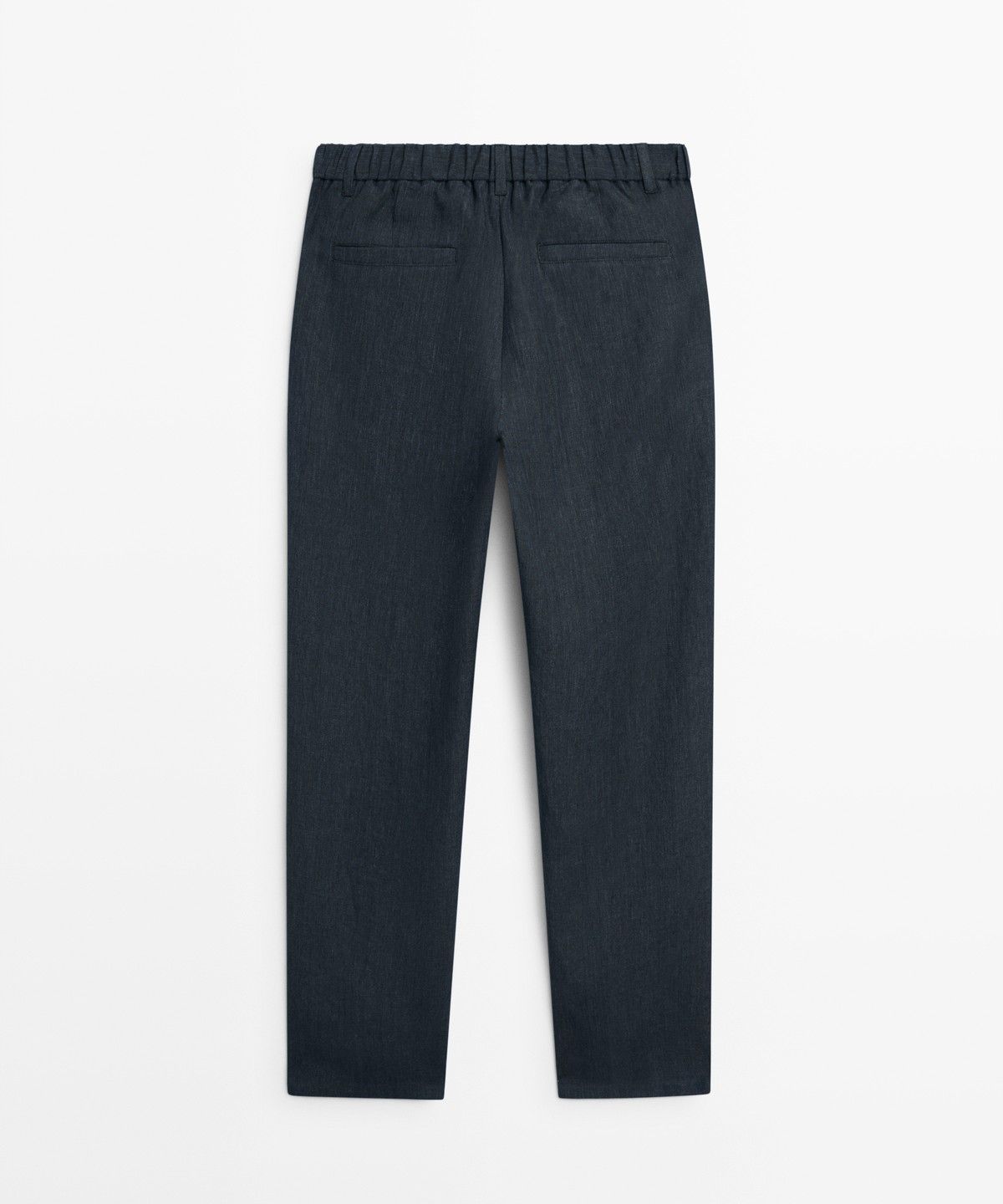 마시모두띠(MASSIMO DUTTI) 엘라스틱 100% 린넨 팬츠