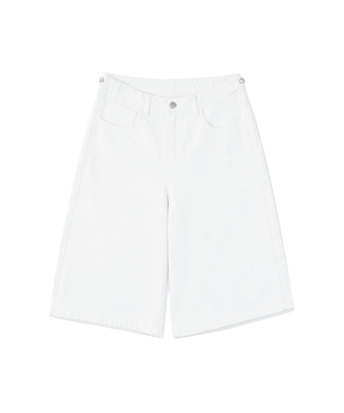 랜덤오프(RANDOMOFF) BTB : SNAP BOTTON BERMUDA SHORTS [SOFT WHITE]