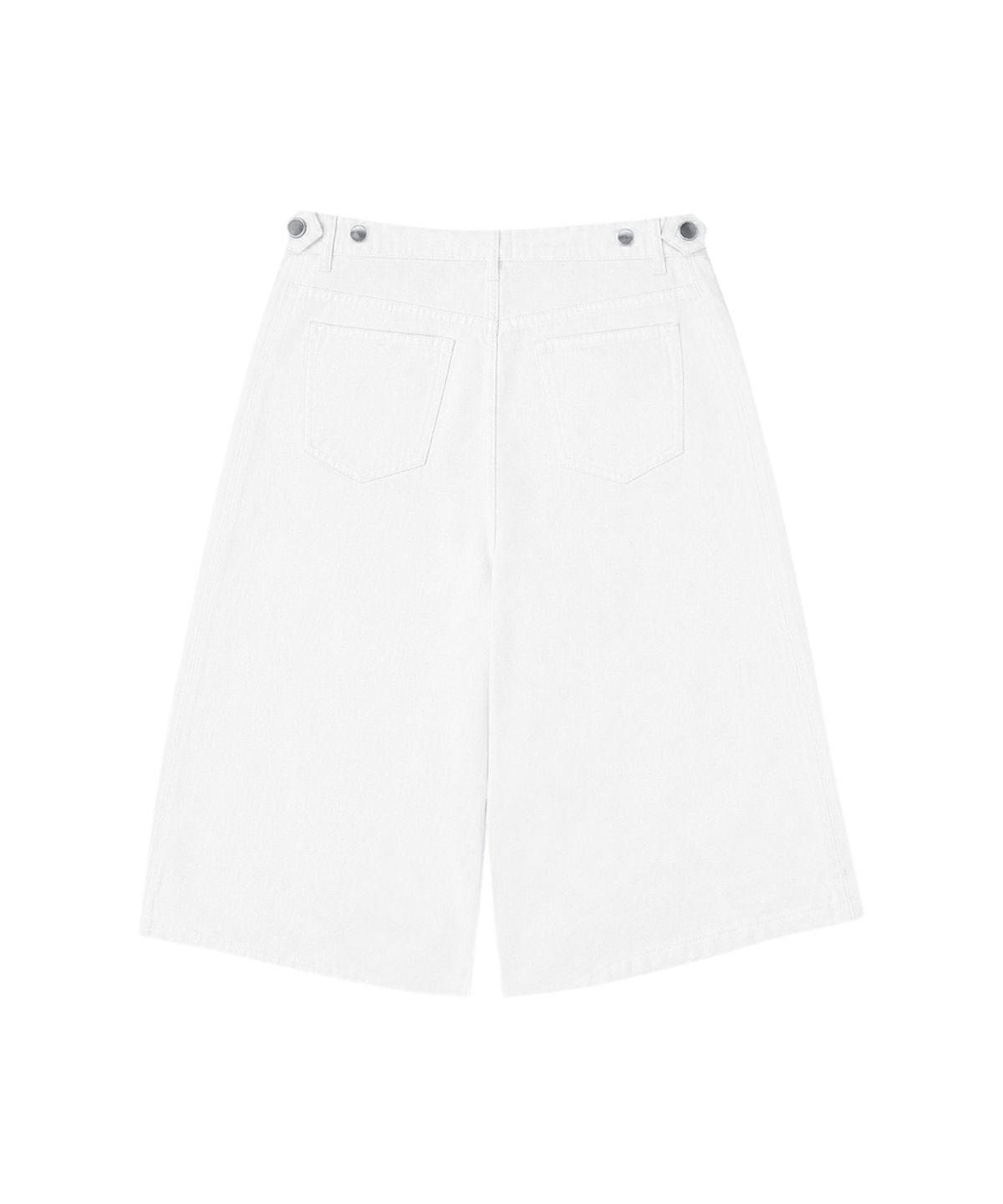 랜덤오프(RANDOMOFF) BTB : SNAP BOTTON BERMUDA SHORTS [SOFT WHITE]