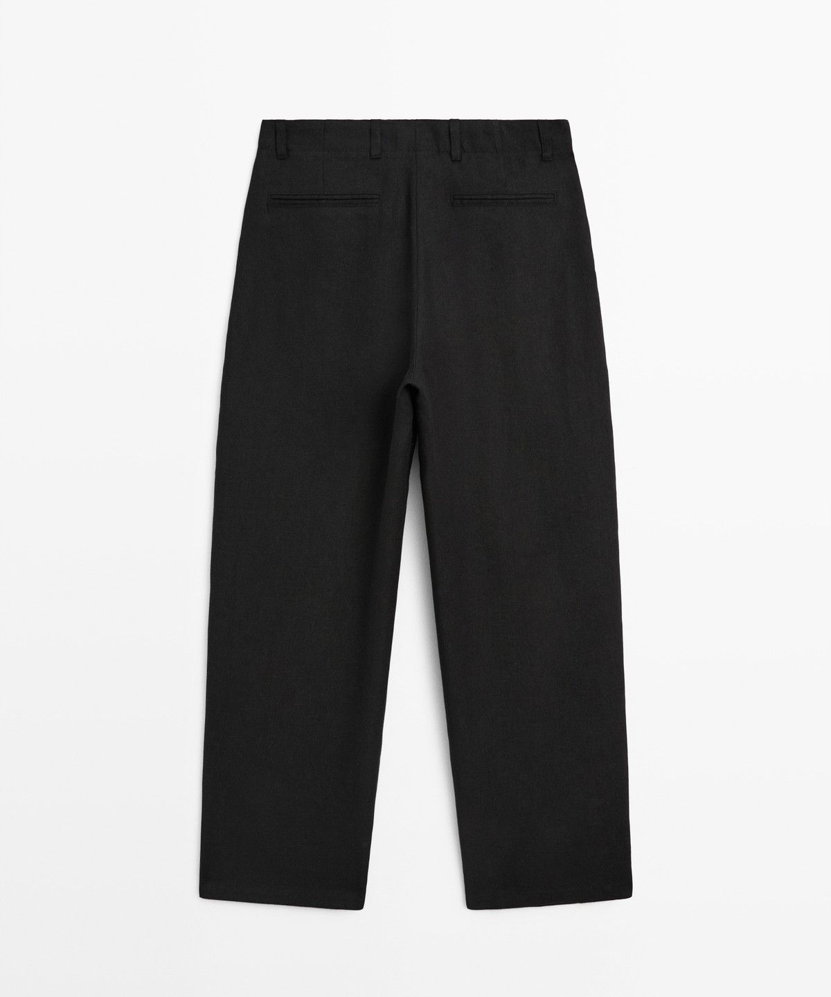 마시모두띠(MASSIMO DUTTI) 100% 린넨 핀턱 팬츠
