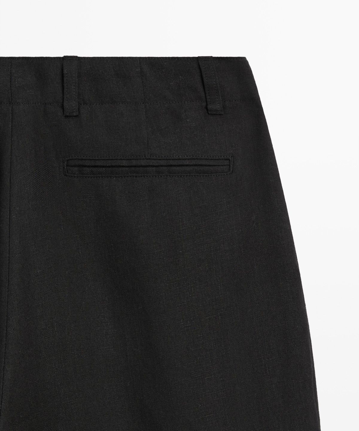마시모두띠(MASSIMO DUTTI) 100% 린넨 핀턱 팬츠
