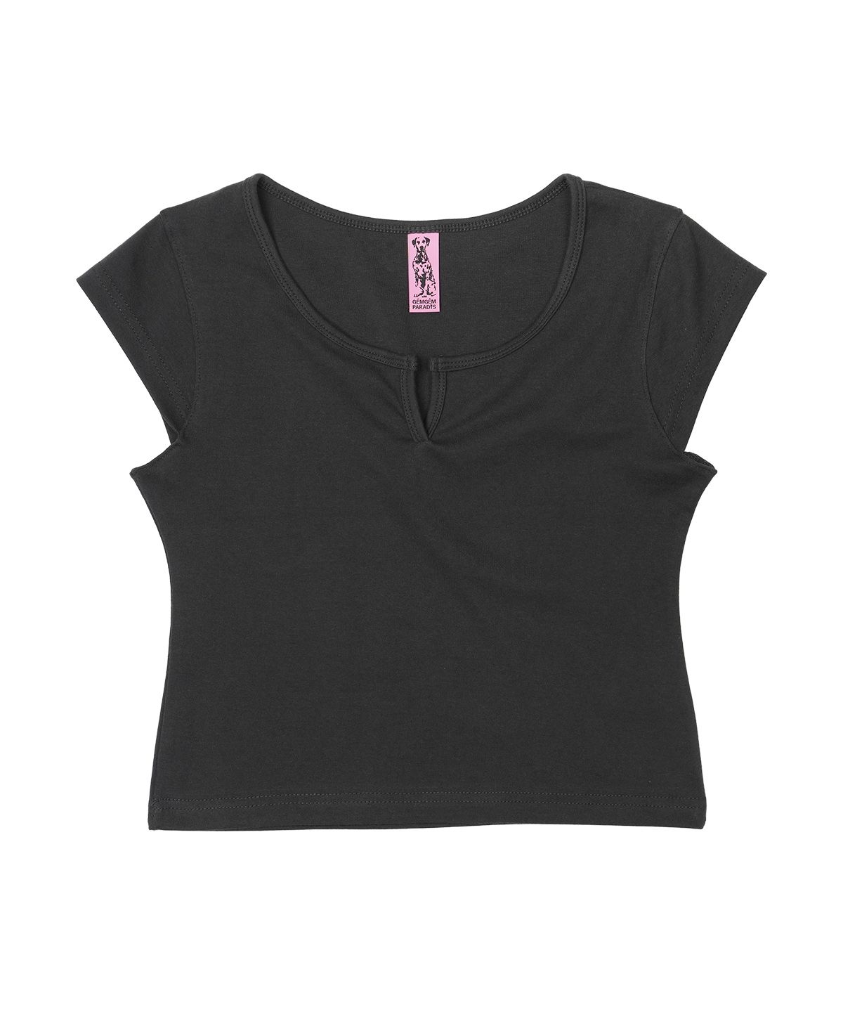 젬젬파라디(GEMGEM PARADIS) 보니 크롭탑 CHARCOAL