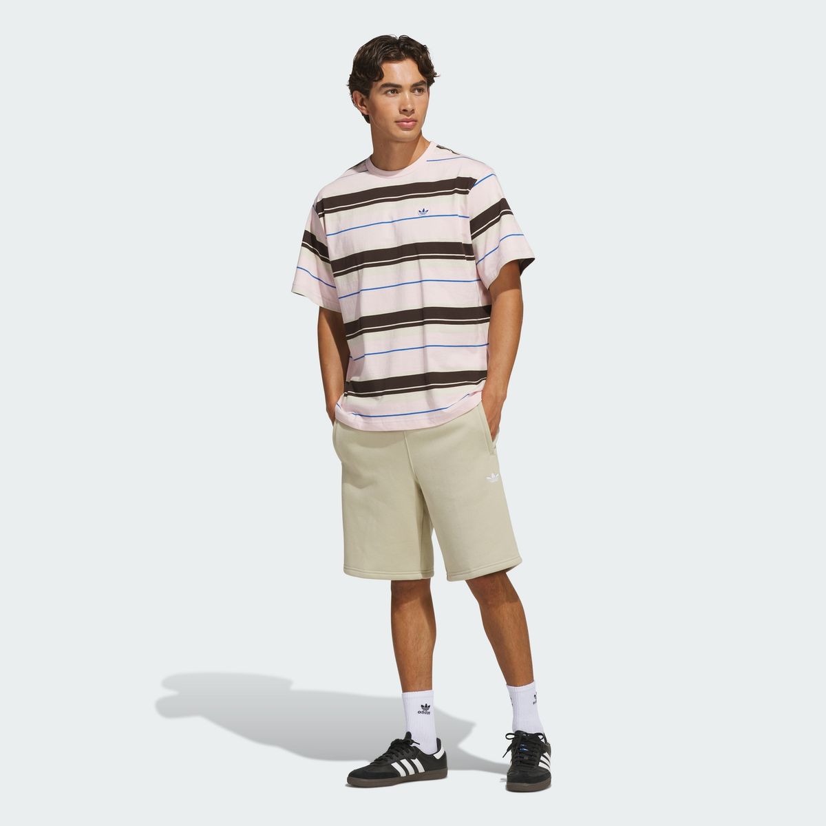 아디다스(ADIDAS) 스트라이프 크루넥 티 KX1269