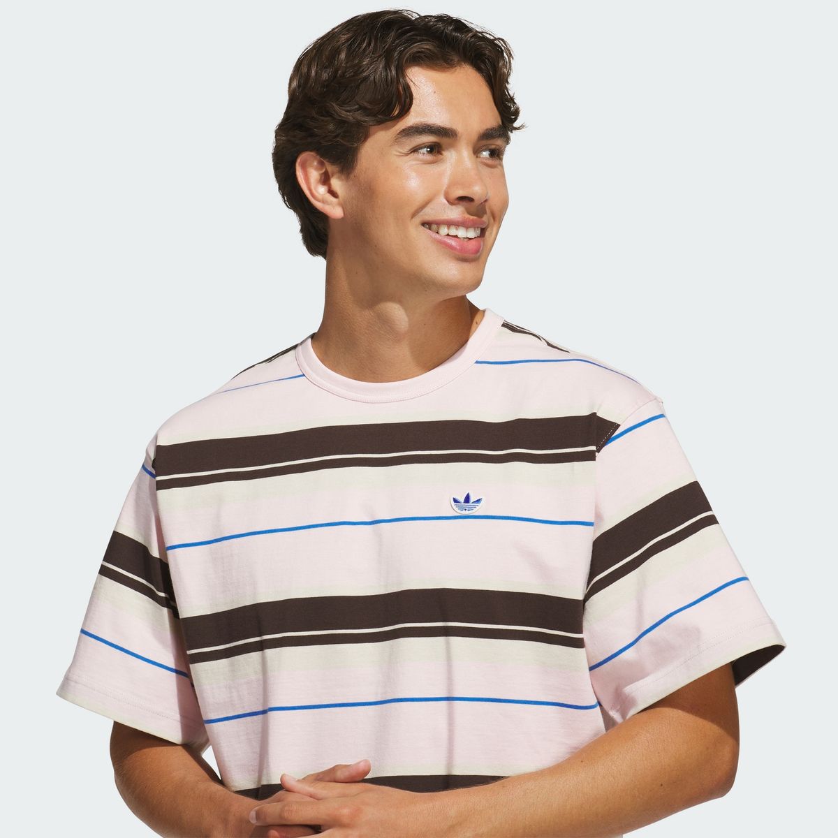 아디다스(ADIDAS) 스트라이프 크루넥 티 KX1269