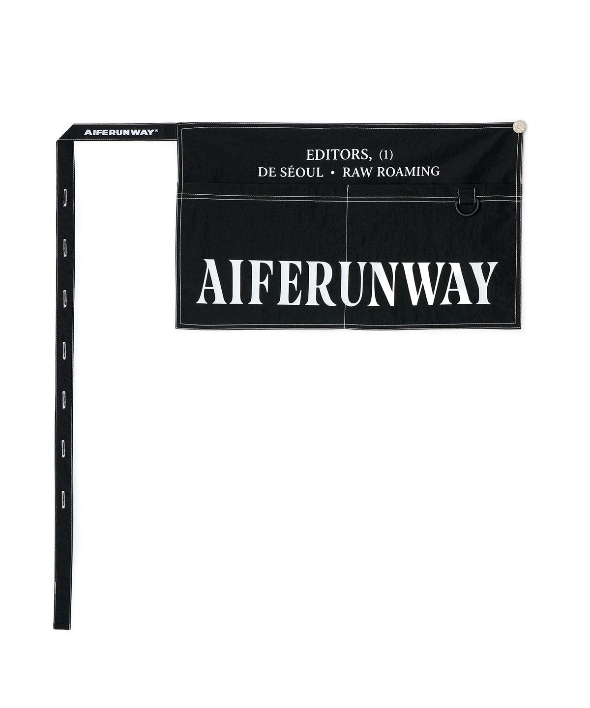 에이프런웨이(AIFERUNWAY) 레터링 하프랩 에이프런