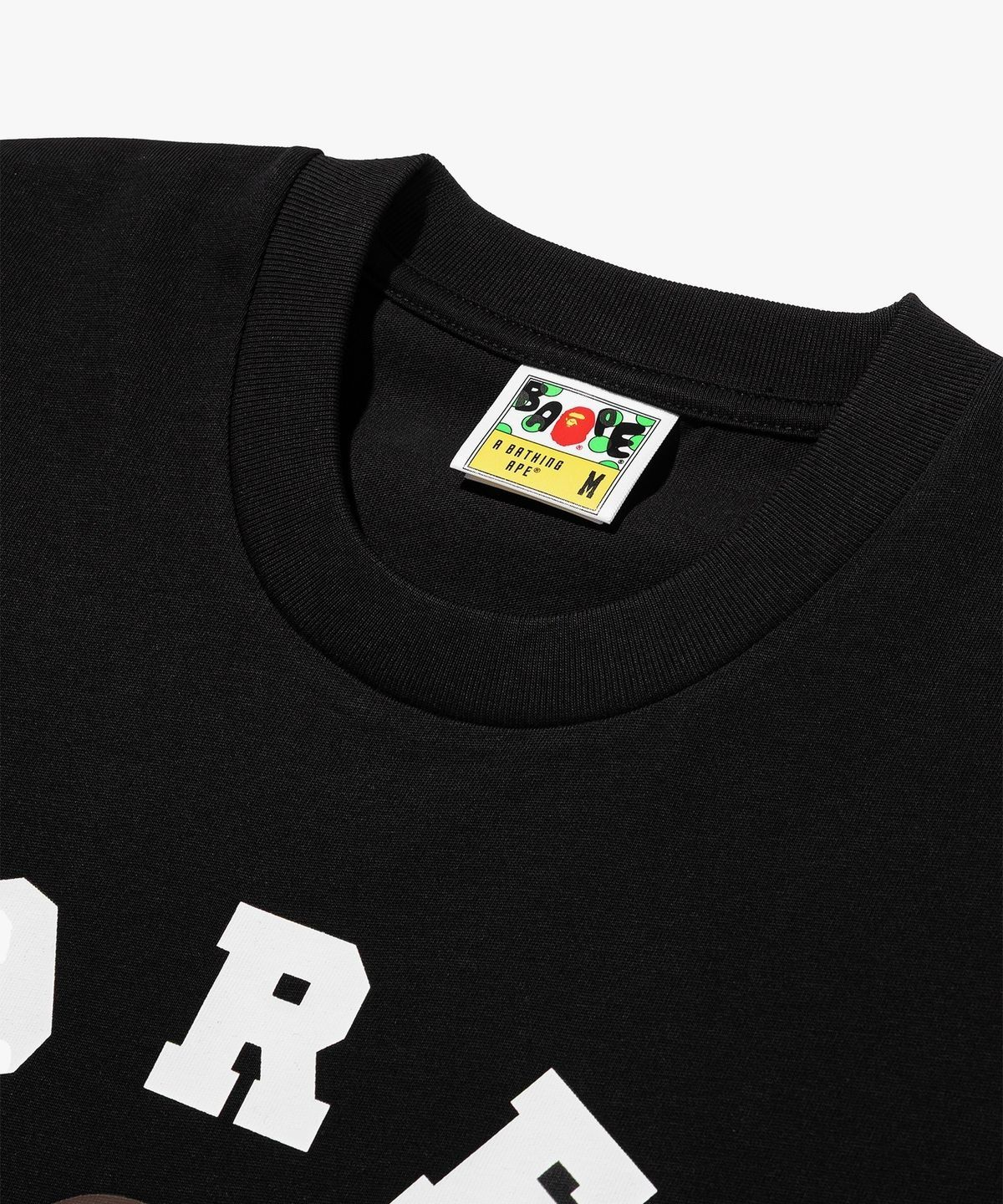 베이프(BAPE) 코리아 콜리지 릴렉스드 핏 티셔츠(M) BLACK