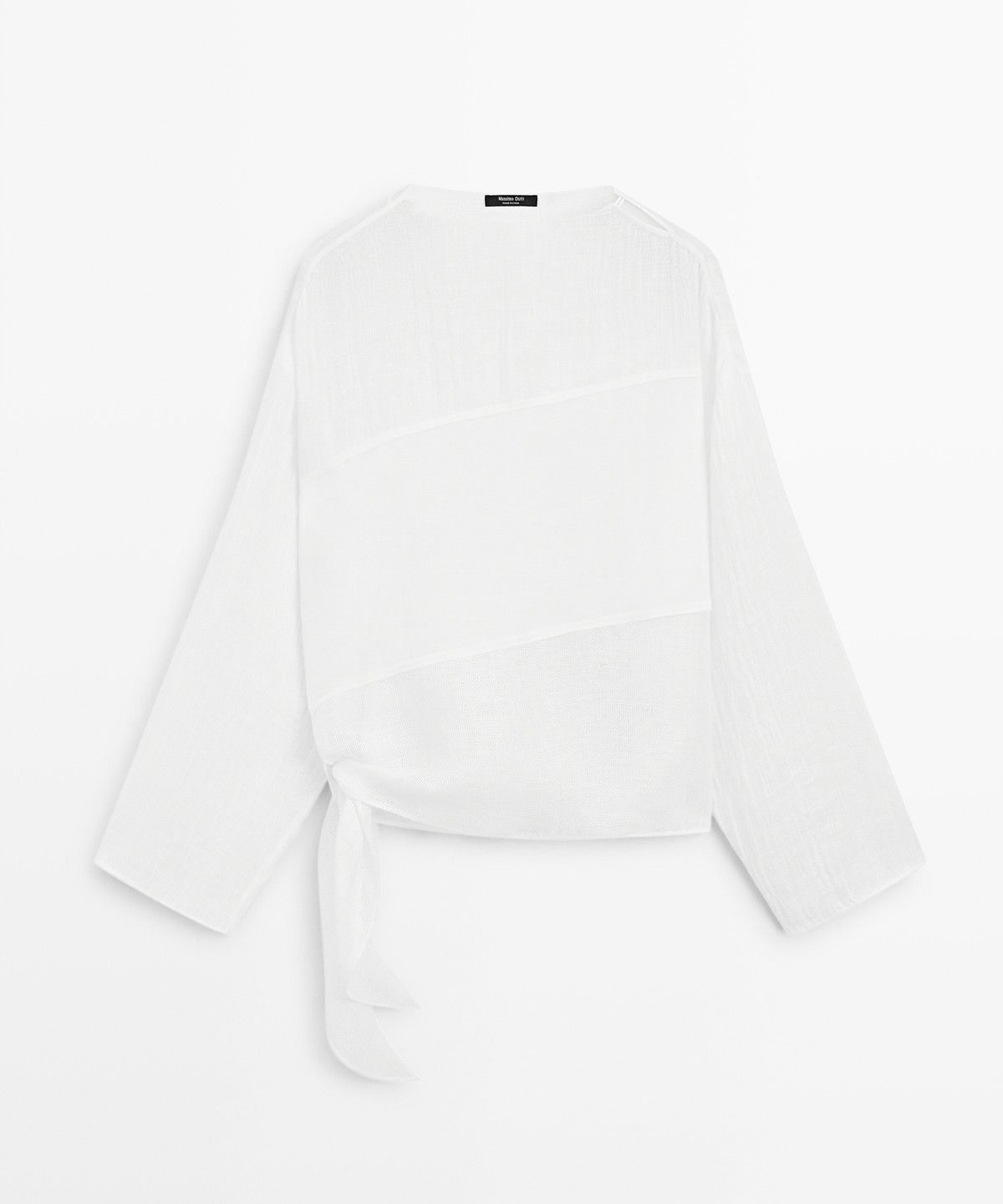 마시모두띠(MASSIMO DUTTI) 플루이드 린넨 블렌드 셔츠