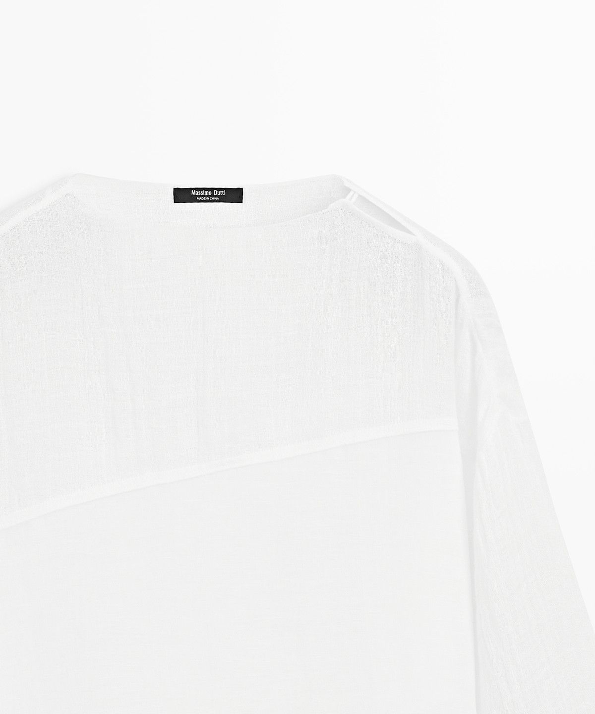 마시모두띠(MASSIMO DUTTI) 플루이드 린넨 블렌드 셔츠
