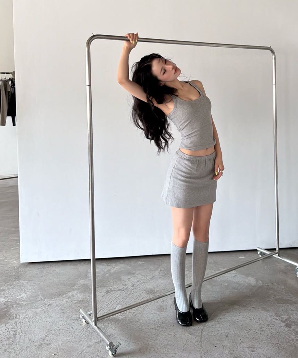 젬젬파라디(GEMGEM PARADIS) 보니 탱크 MELANGE GREY
