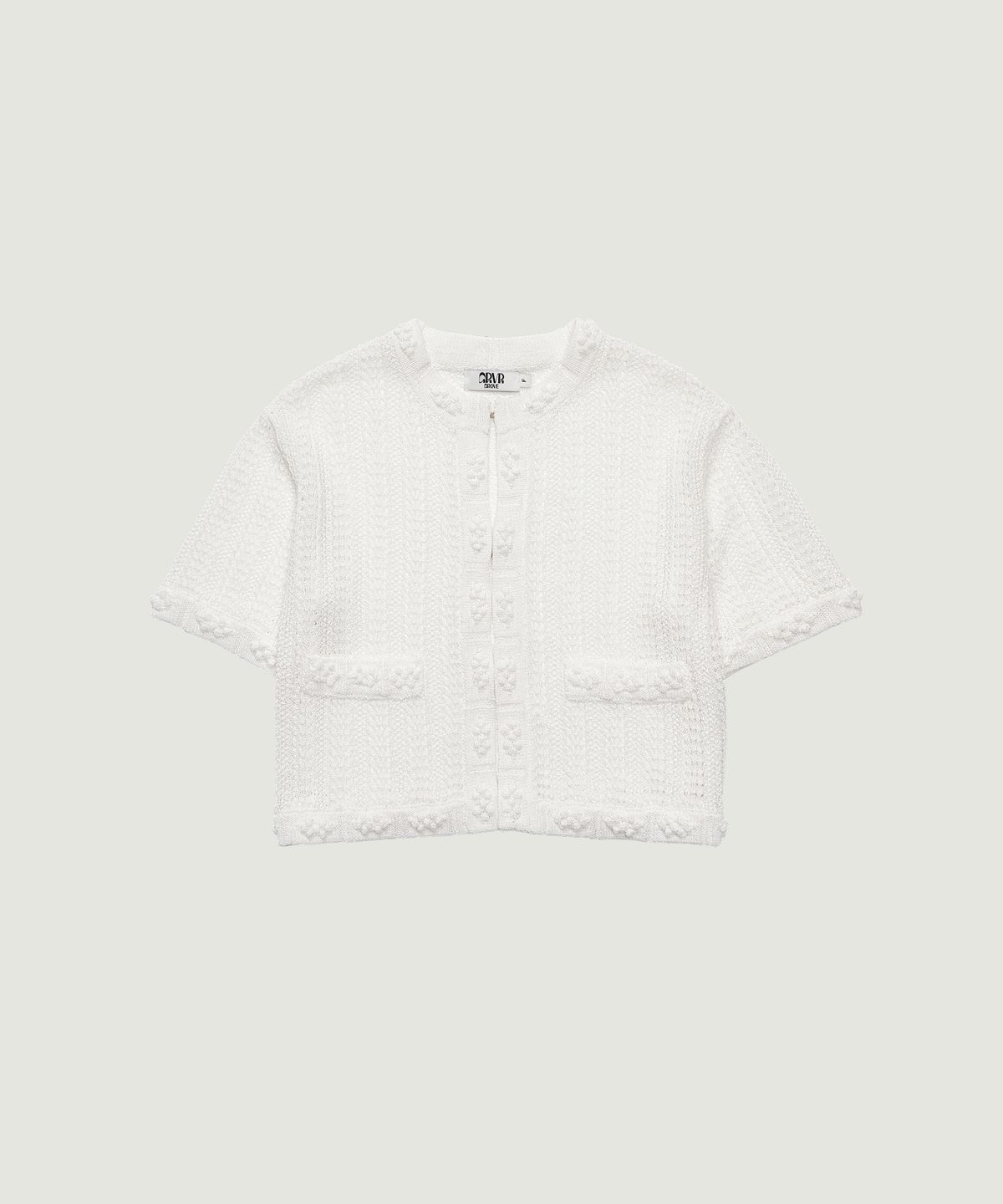 그로브(GROVE) REYA H/S KNIT CARDIGAN (2COLOR)
