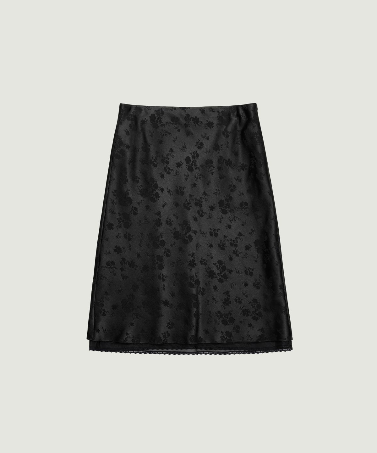 그로브(GROVE) MELROSE SATIN MIDI SKIRT (2COLOR)