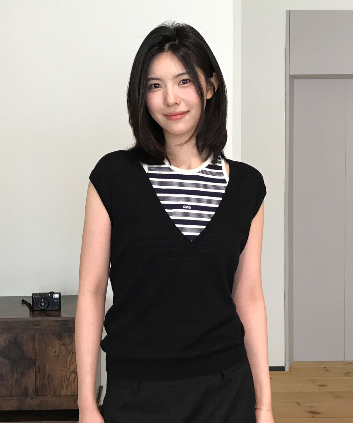 그로브(GROVE) CLOVER V-NECK KNIT VEST (4COLOR)
