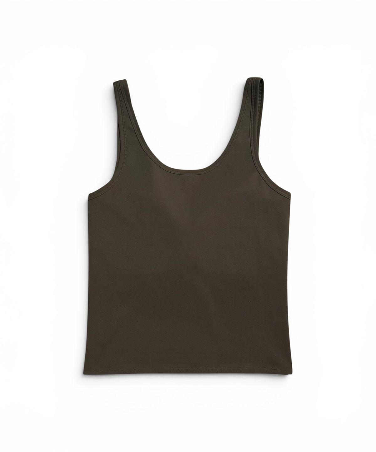 본슬리피(BORN SLIPPY) Crystal Stud Henley Tank (Brown)