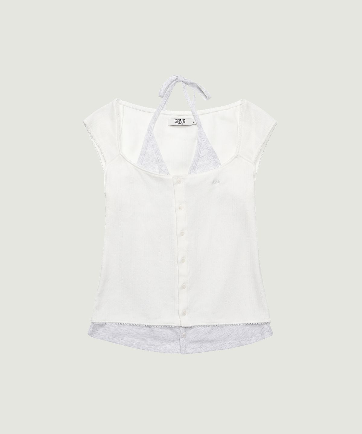 그로브(GROVE) MAGARET HALTER H/S T-SHIRT (4COLOR)