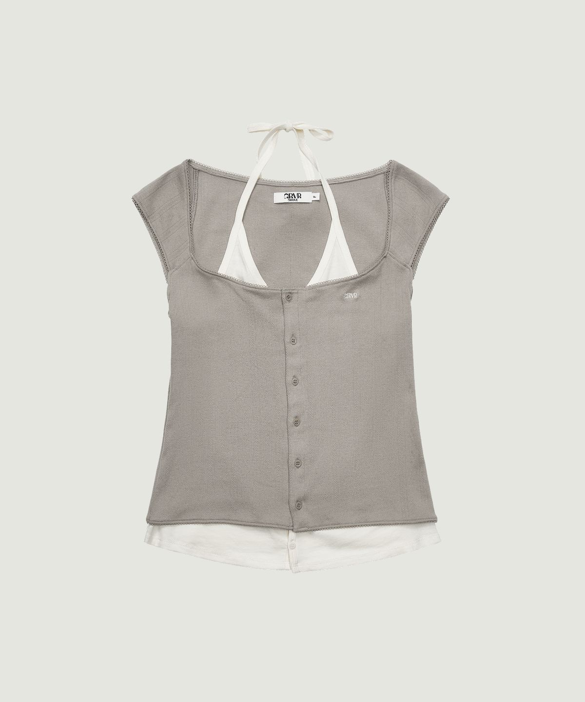 그로브(GROVE) MAGARET HALTER H/S T-SHIRT (4COLOR)