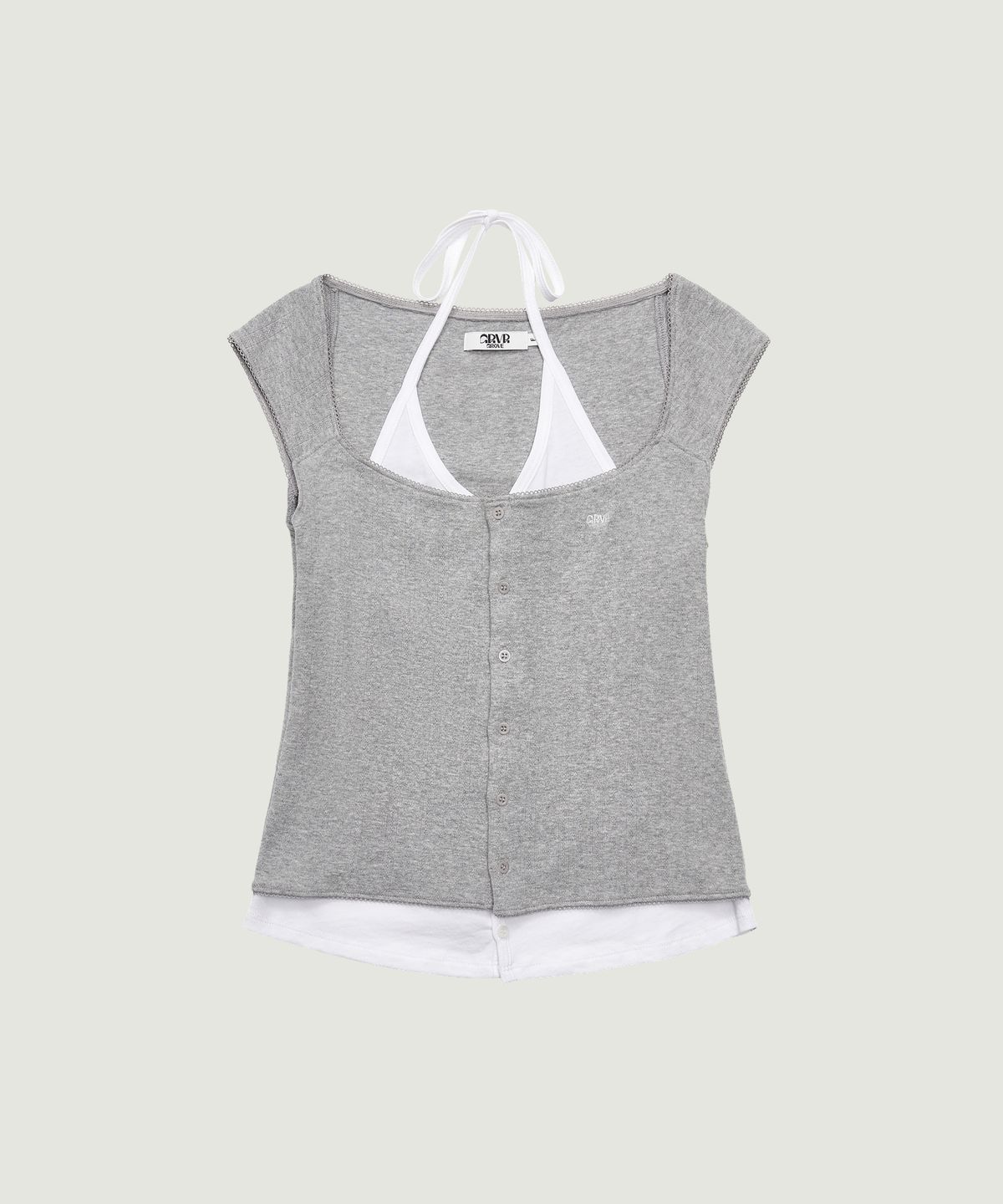 그로브(GROVE) MAGARET HALTER H/S T-SHIRT (4COLOR)
