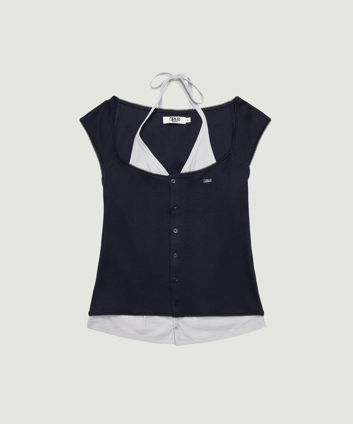 그로브(GROVE) MAGARET HALTER H/S T-SHIRT (4COLOR)