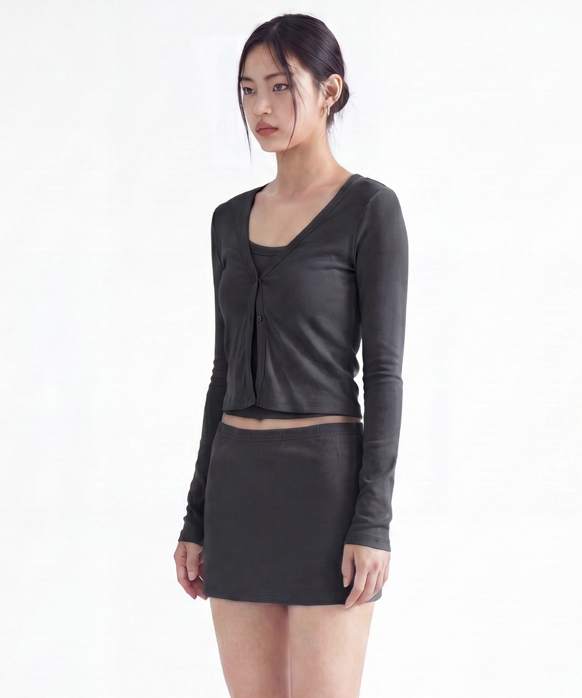 젬젬파라디(GEMGEM PARADIS) 보니 카디건 CHARCOAL