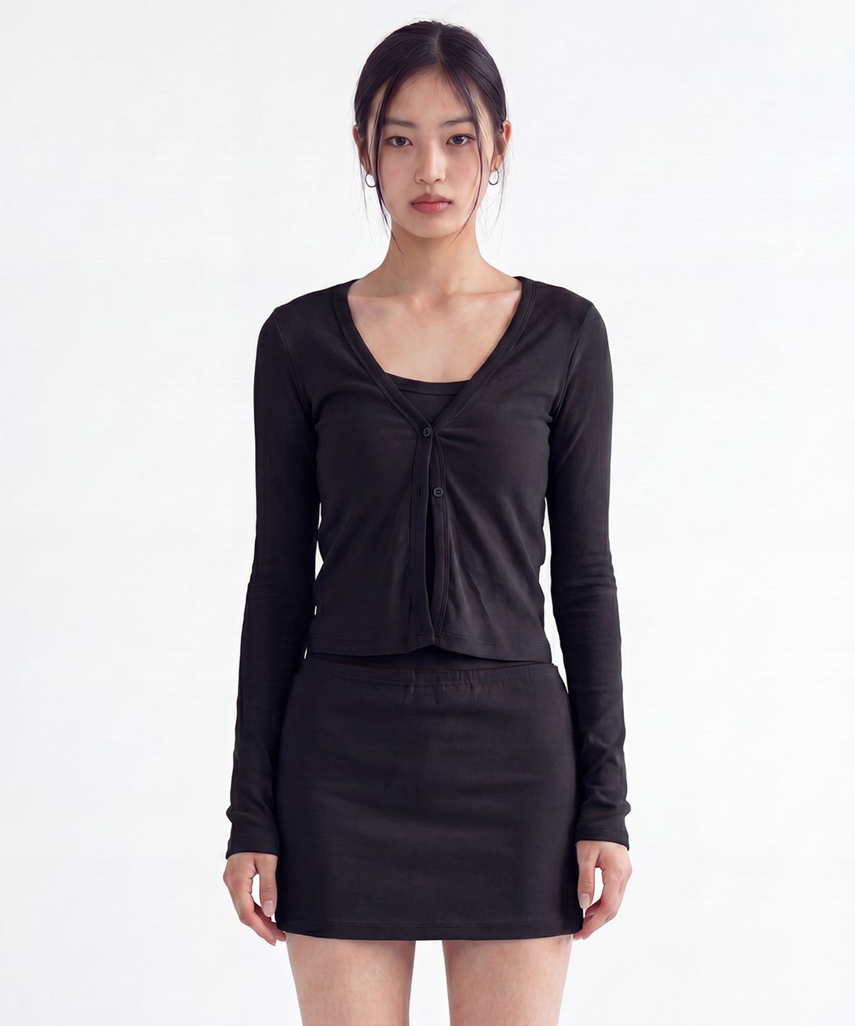 젬젬파라디(GEMGEM PARADIS) 보니 카디건 BLACK