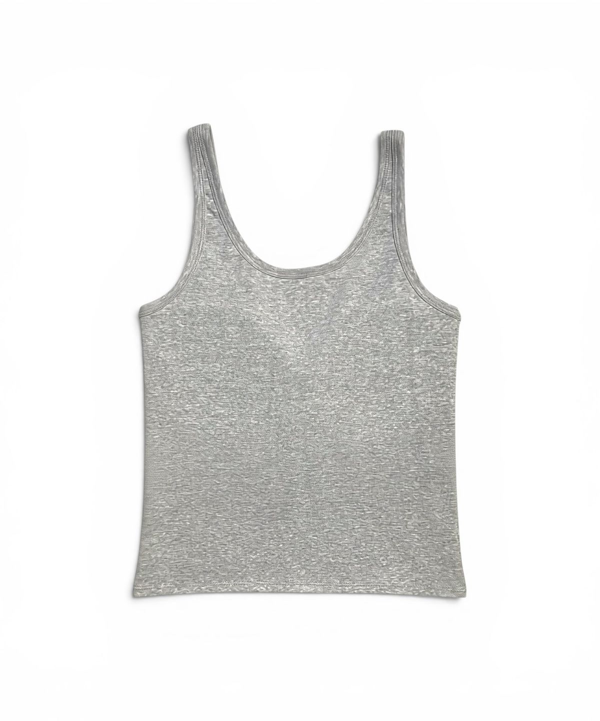 본슬리피(BORN SLIPPY) Crystal Stud Henley Tank (Melange Gray)