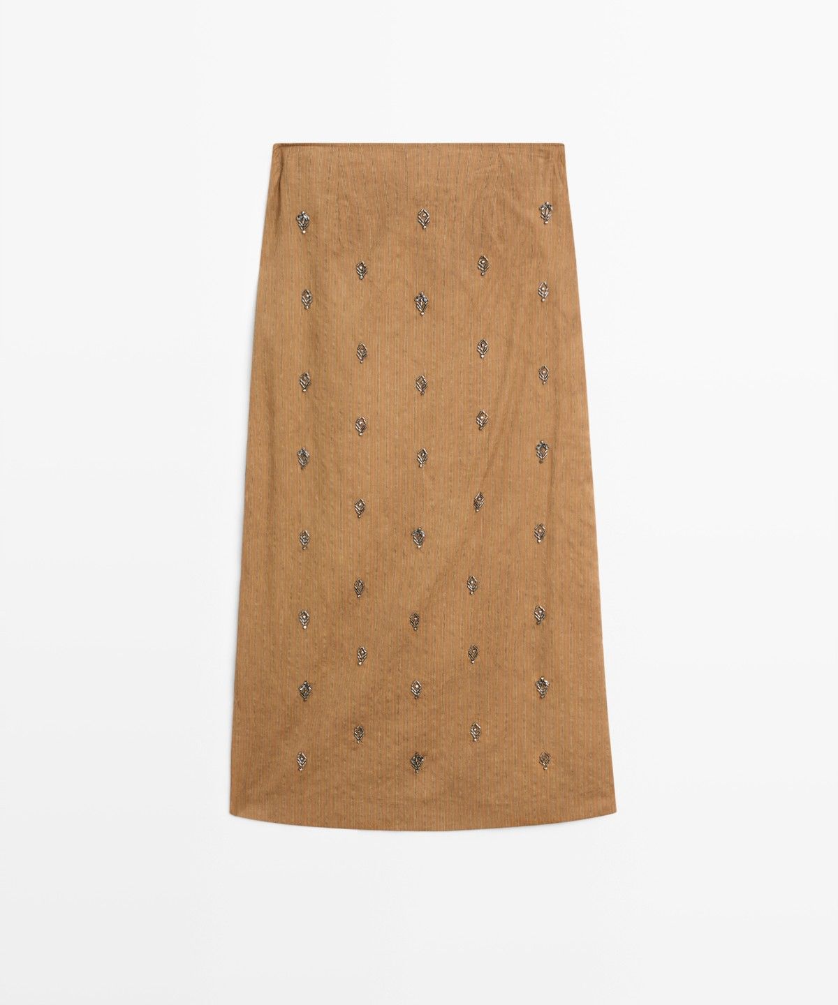 마시모두띠(MASSIMO DUTTI) 아플리케 파레오 미디 스커트