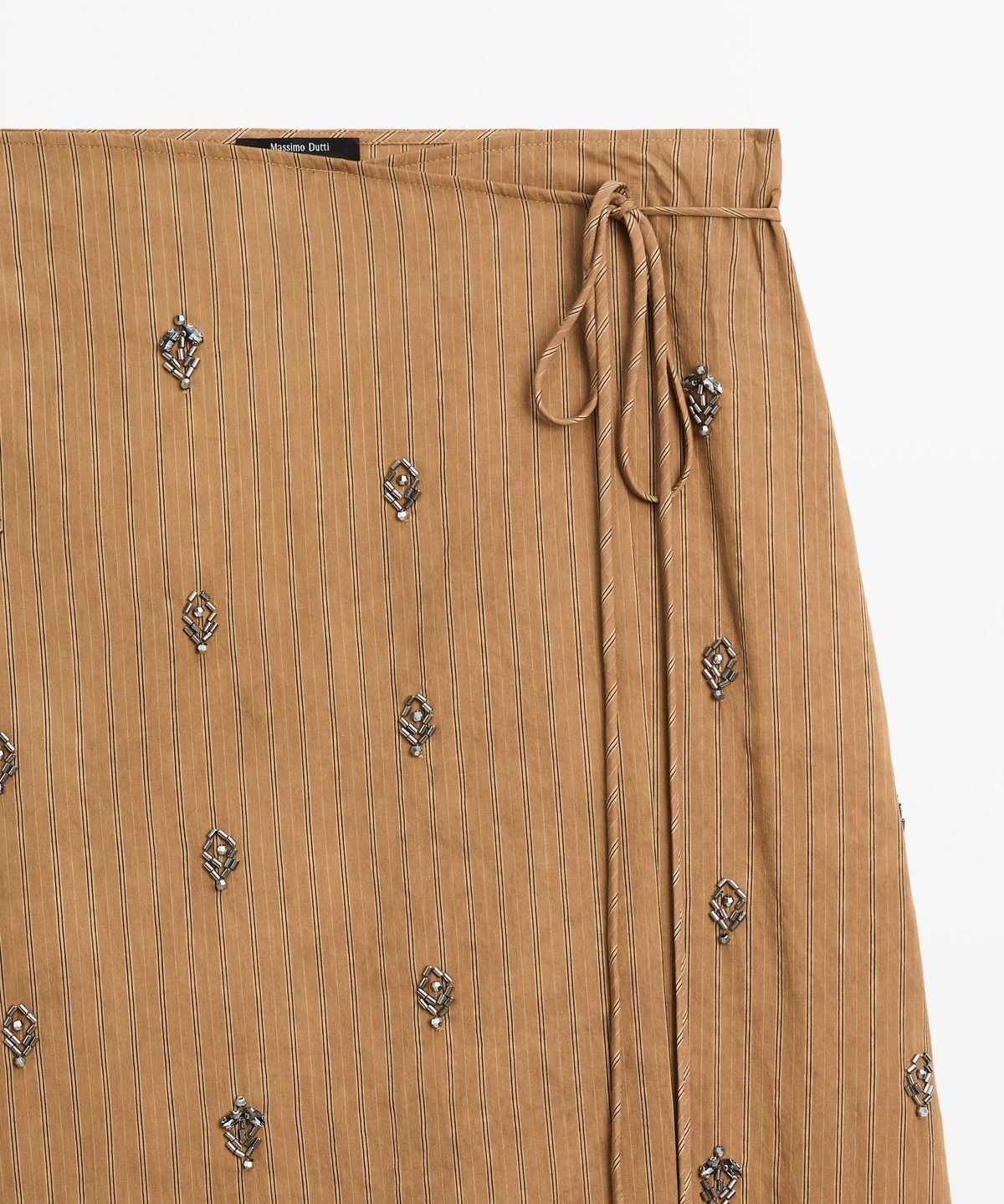 마시모두띠(MASSIMO DUTTI) 아플리케 파레오 미디 스커트
