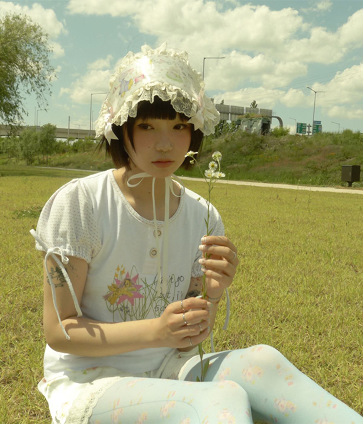 유쓰배쓰(YOUTHBATH) YB x Motka Headdress_Graveyard Cat
