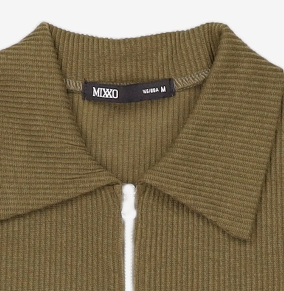 미쏘(MIXXO) 카라넥 집업 가디건 HWD547A RE_MIWHWD72QA M