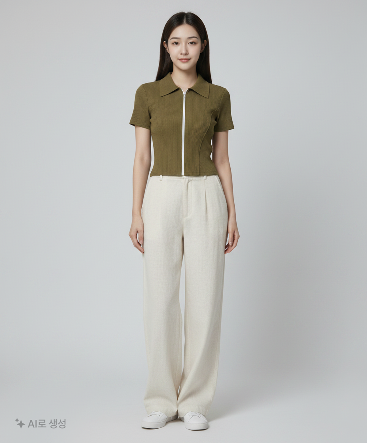 미쏘(MIXXO) 카라넥 집업 가디건 HWD547A RE_MIWHWD72QA M
