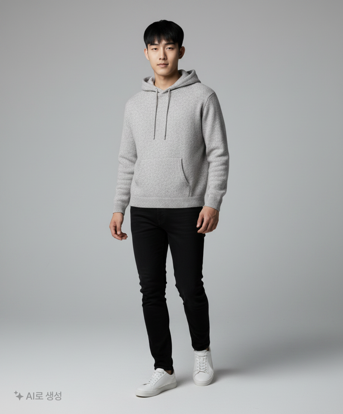 토피(TOFFEE) 마일드 니트 후드 셔츠 (BLUE) L