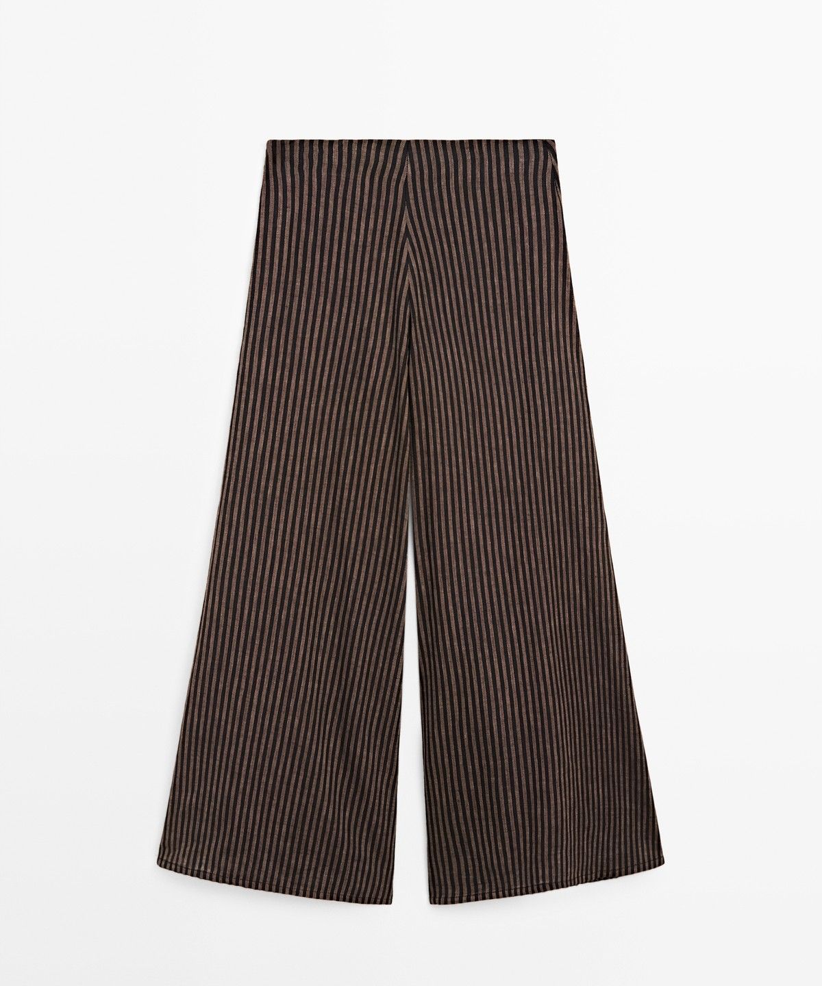 마시모두띠(MASSIMO DUTTI) 린넨 블렌드 스트라이프 스커트 팬츠