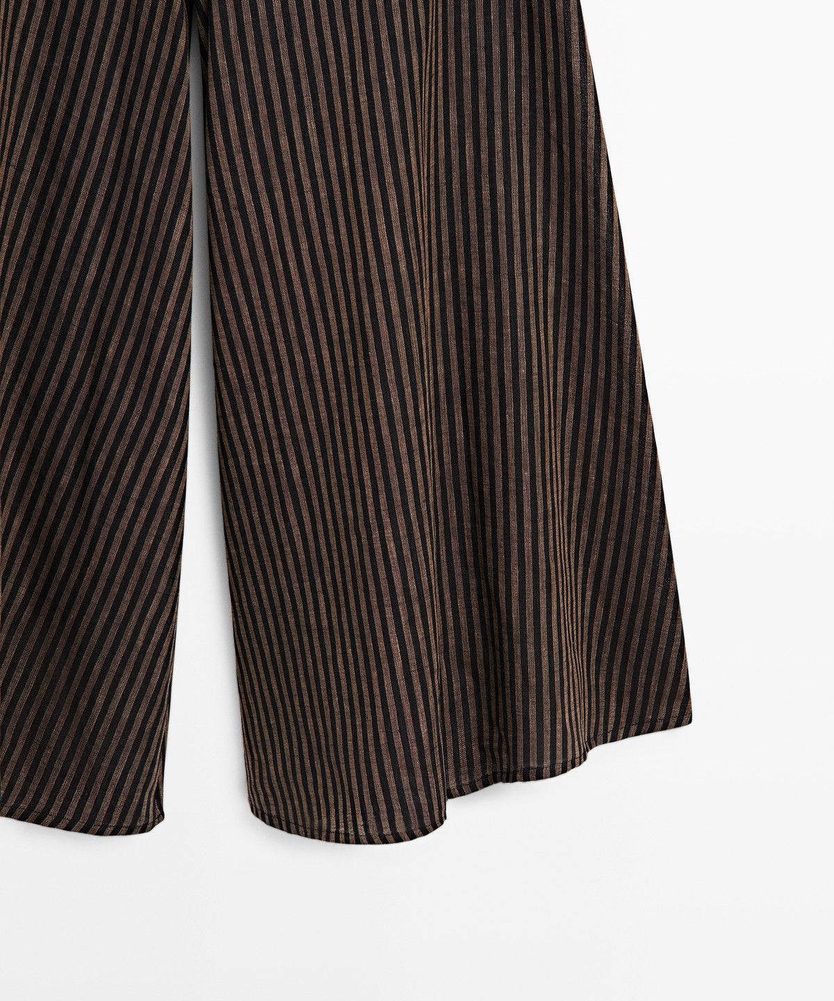 마시모두띠(MASSIMO DUTTI) 린넨 블렌드 스트라이프 스커트 팬츠