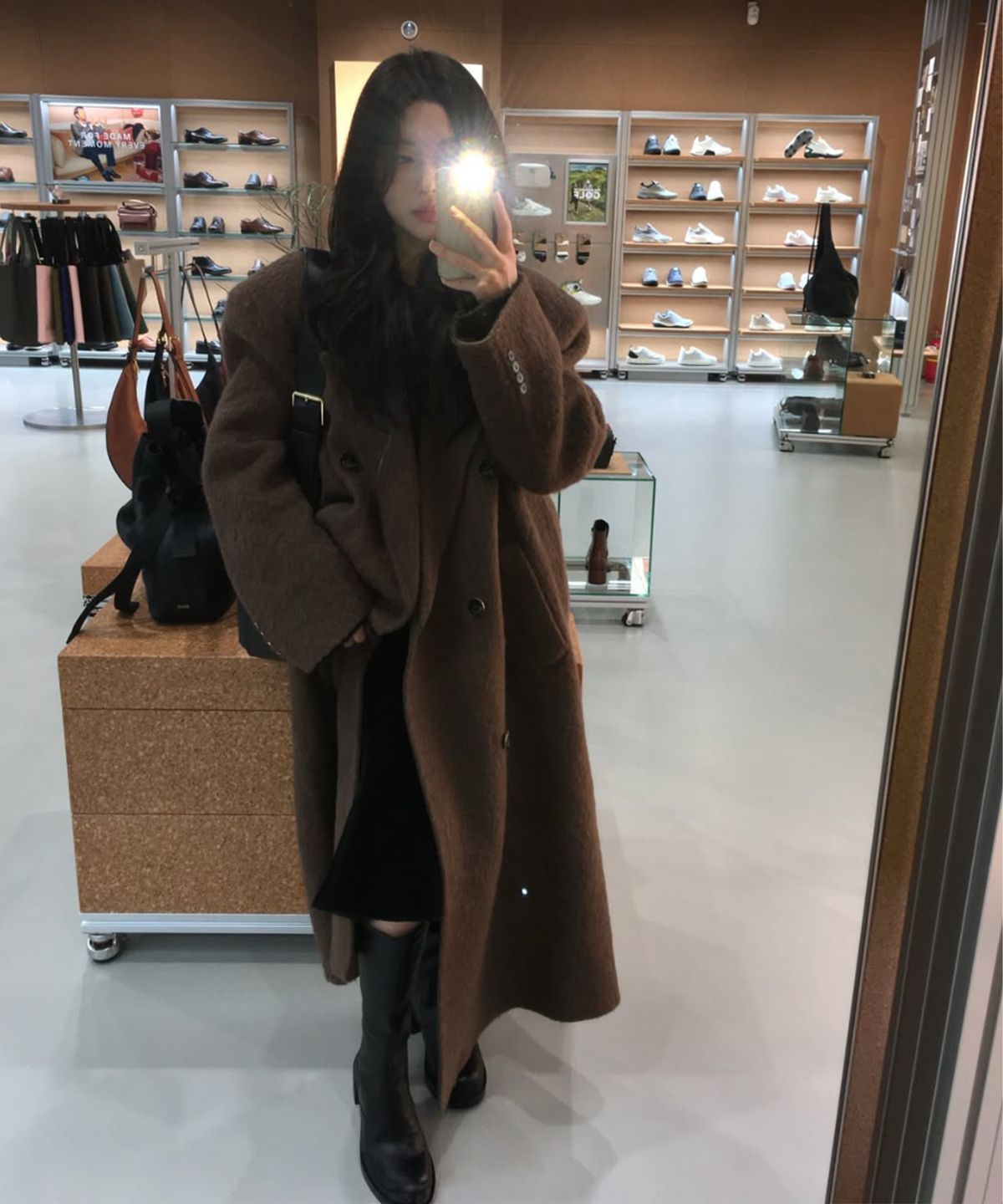 프로젝트 웨이브(PROJECT WAVE) [Premium]Suri-alpaca basic long coat [Brown]