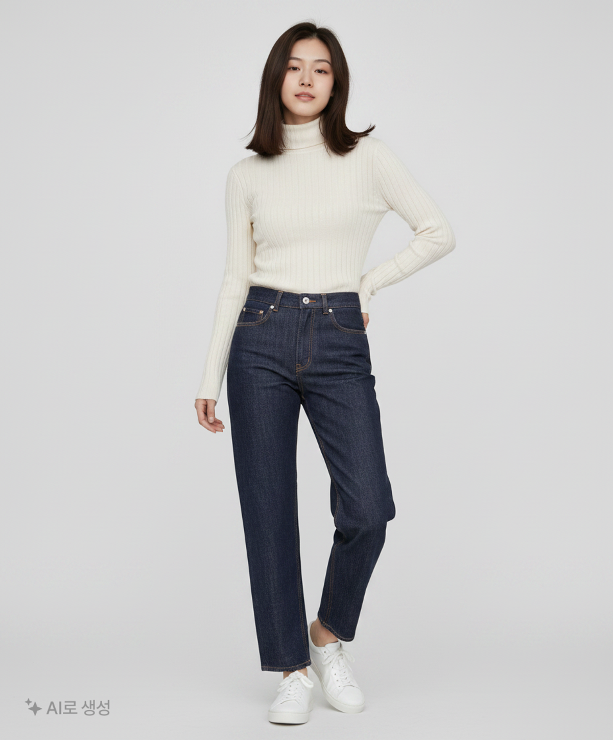덴메이드(DENMADE) DEN0861 Selvedge Wide Fit (Mid Indigo) S